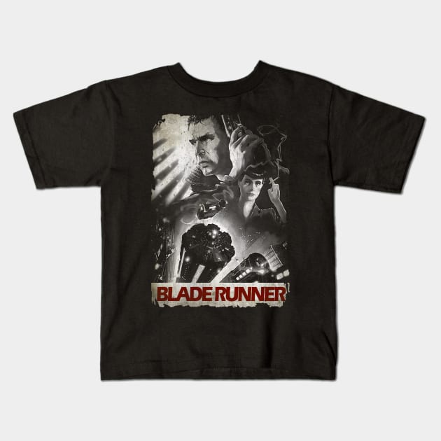 Blade Runner Kids T-Shirt by WHITE ANGEL STUDIO